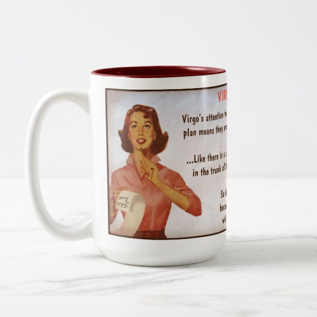 Horoscope: VIRGO Two-Tone Coffee Mug (Left)