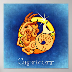 Horoscope Zodiac Astrological Capricorne Poster