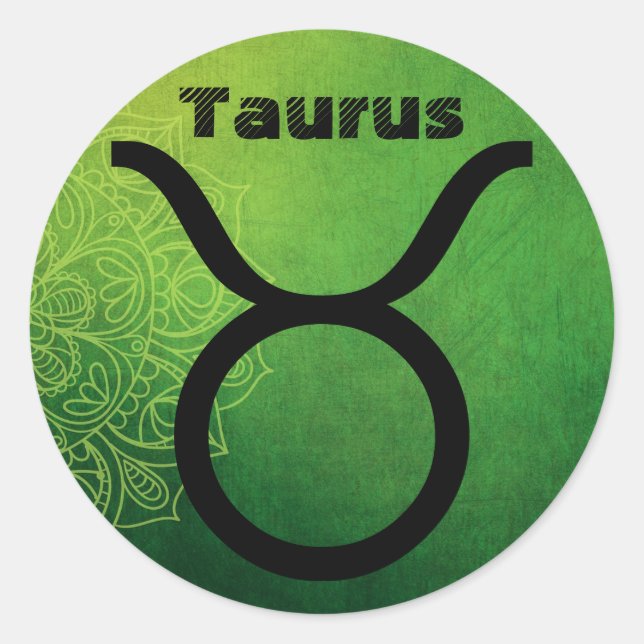 Horoscope Zodiac Astrological Sign Taurus Sticker (Front)