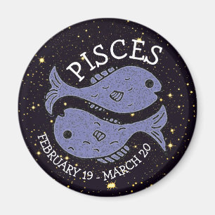 Horoscope Zodiac Astrology Sign Pisces Magnet