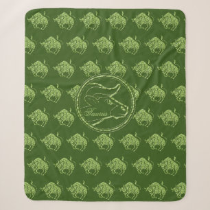 Horoscope Zodiac Star Sign Taurus Sherpa Blanket