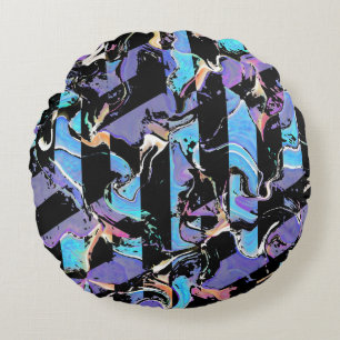 Horreur pour les yeux  Coussin rond