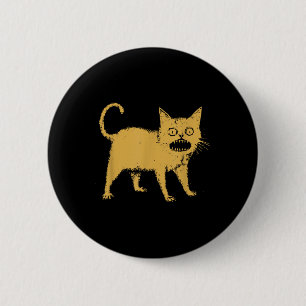 Horrible Japanese Cat  2 Inch Round Button
