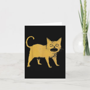 Horrible Japanese Cat Funny  Card