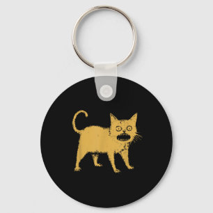 Horrible Japanese Cat  Keychain
