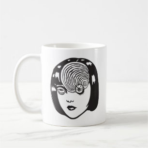 Horror anime girl coffee mug