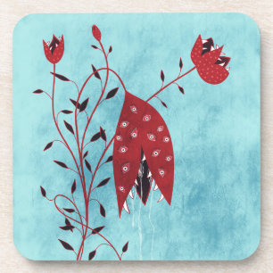Horror Art Creepy Carnivorous Plant Coaster