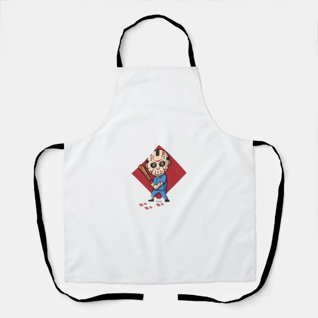 Horror Baseball Player Apron (Front)