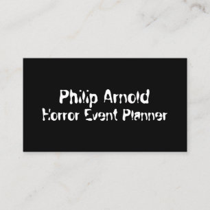 Horror business card