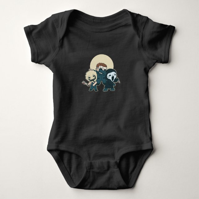 HORROR CHARACTERS BABY BODYSUIT (Front)
