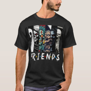 Horror Characters Friend Halloween Family T-Shirt