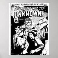 Horror Comic Book Cover Retro Vintage Volume 025