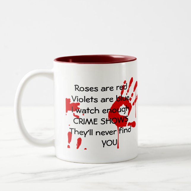 Horror crime shows mug (Left)