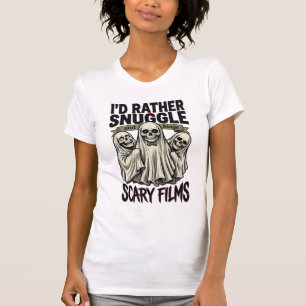 Horror Cuddle Shirt Funny Skull Ghost Movie Night
