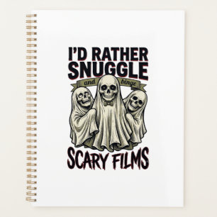 Horror Cuddle Shirt Funny Skull Ghost Movie Night Planner