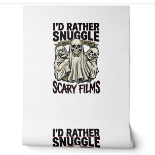 Horror Cuddle Shirt Funny Skull Ghost Movie Night Wallpaper