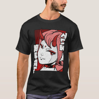 Horror Demon Girl Goth Eboy Egirl Harajuku Aesthet T-Shirt