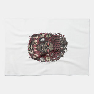 Horror Fan Club Halloween Demon Face Skulls Film R Kitchen Towel