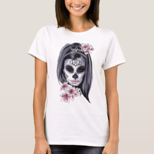 horror girl princess with flowers Hoodie T-Shirt