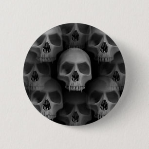 Horror Halloween skulls 2 Inch Round Button