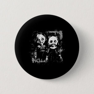 Horror Haunted Doll Creepy Toy Halloween Goth Alt  2 Inch Round Button
