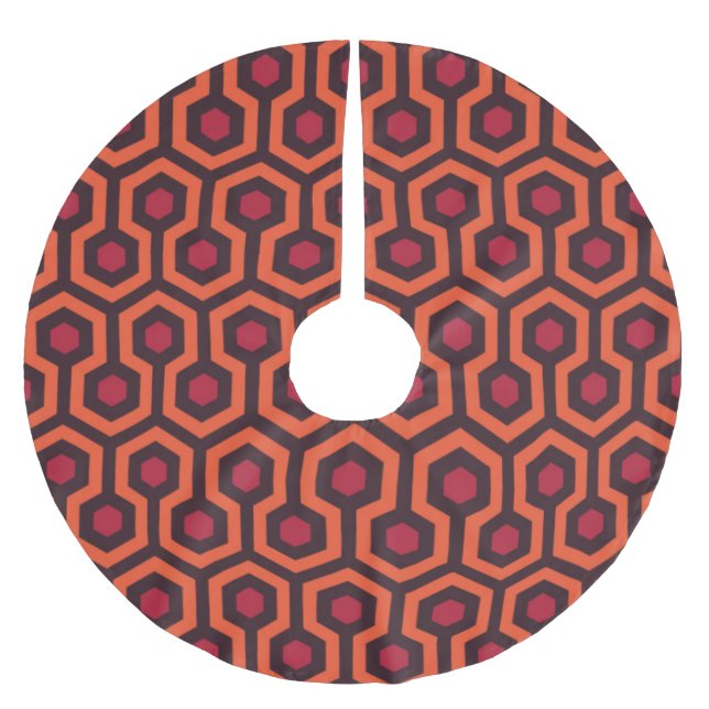 horror hotel carpet xmas brushed polyester tree skirt (Front)