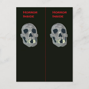 Horror inside Bookmark Postcard