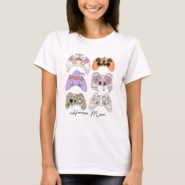 Horror Move Gamer T-Shirt (Front)