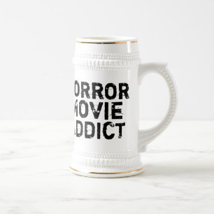 Horror Movie Addict Beer Stein