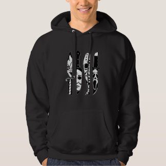 Horror movie characters in knives  hoodie