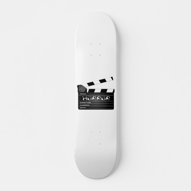 Horror Movie Clapperboard Skateboard (Front)