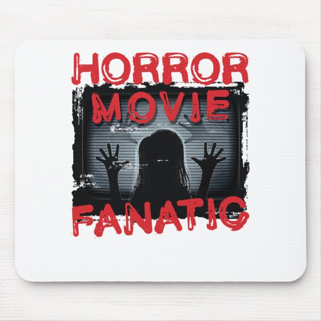 Horror Movie Fanatic Scary Films Mouse Pad (Front)