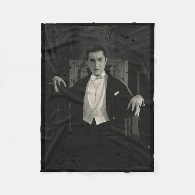 Horror Movie Monster Halloween Count Dracula Vampi Fleece Blanket (Front)