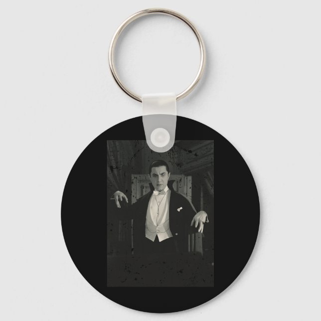 Horror Movie Monster Halloween Count Dracula Vampi Keychain (Front)