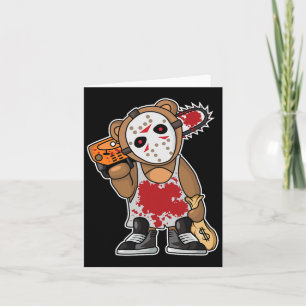 Horror Movie Monster Lazy Halloween Costume Funny  Card