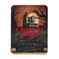 Horror Movie Poster Halloween Party Invitation