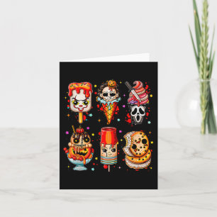 Horror Movie Summer Popsicle Halloween Ice Cream S Card
