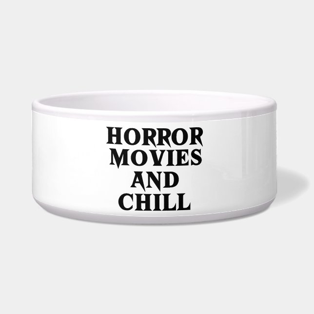 Horror Movies and Chill | Ceramic Bowl (Front)