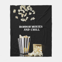 Horror Movies and Chill | Fleece Goth Blanket