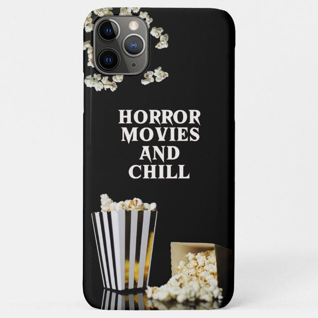 Horror Movies and Chill | Goth iPhone / iPad case (Back)