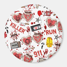 Horror Movies Blood Splatter Badge