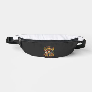 Horror Movies Pizza Beer Halloween Design_1 Fanny Pack