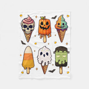 Horror Movies Summer Popsicle Halloween Ice Cream  Fleece Blanket