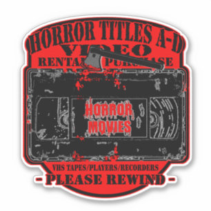 Horror Movies V.H.S Horror Titles A-D R
