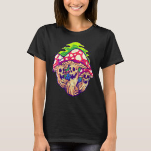 Horror Mushroom Pastel Goth Dark Academia Mushroom T-Shirt