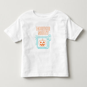 Horror Night Neon Halloween Clothes unisex Toddler T-shirt