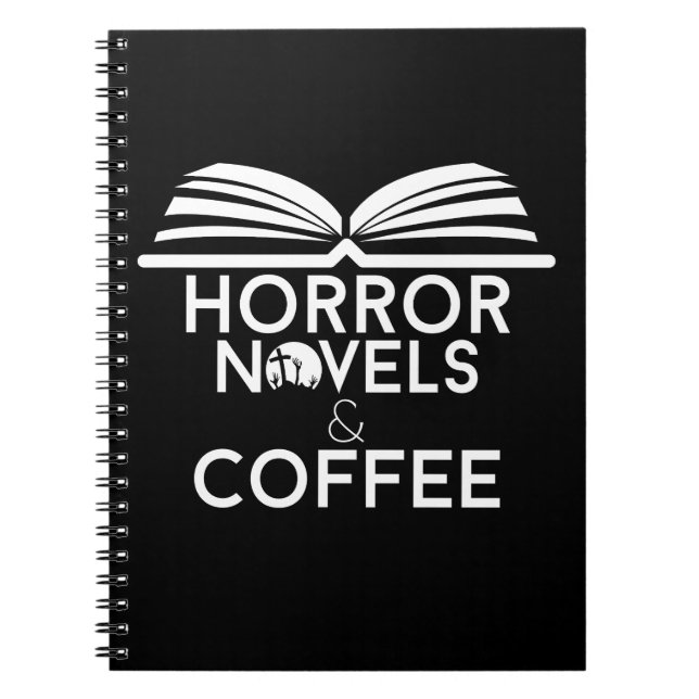 Horror Novels and Coffee Notebook (Front)