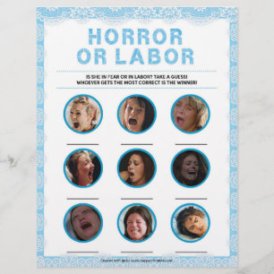 Horror Or Labour [Luxury Lace [Blue]] Letterhead