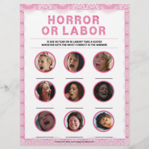 Horror Or Labour [Luxury Lace [Pink]] Letterhead
