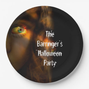 Horror Party Time Halloween Paper Plate